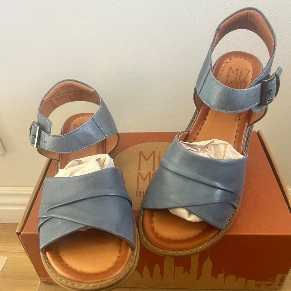Miz Mooz Leather Adjustable..., Haley, Blue Y2k - Picture 2 of 5